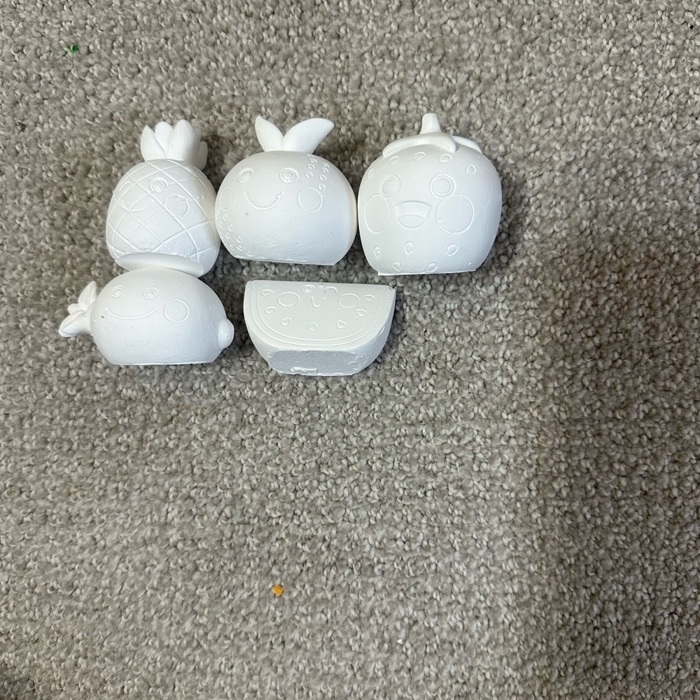 DIY Paint Your Own Fruit-Shaped Figurines